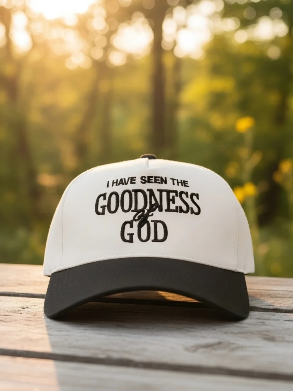 New! I Have Seen The Goodness of God Black Baseball Cap Hat